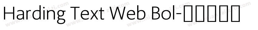 Harding Text Web Bol字体转换